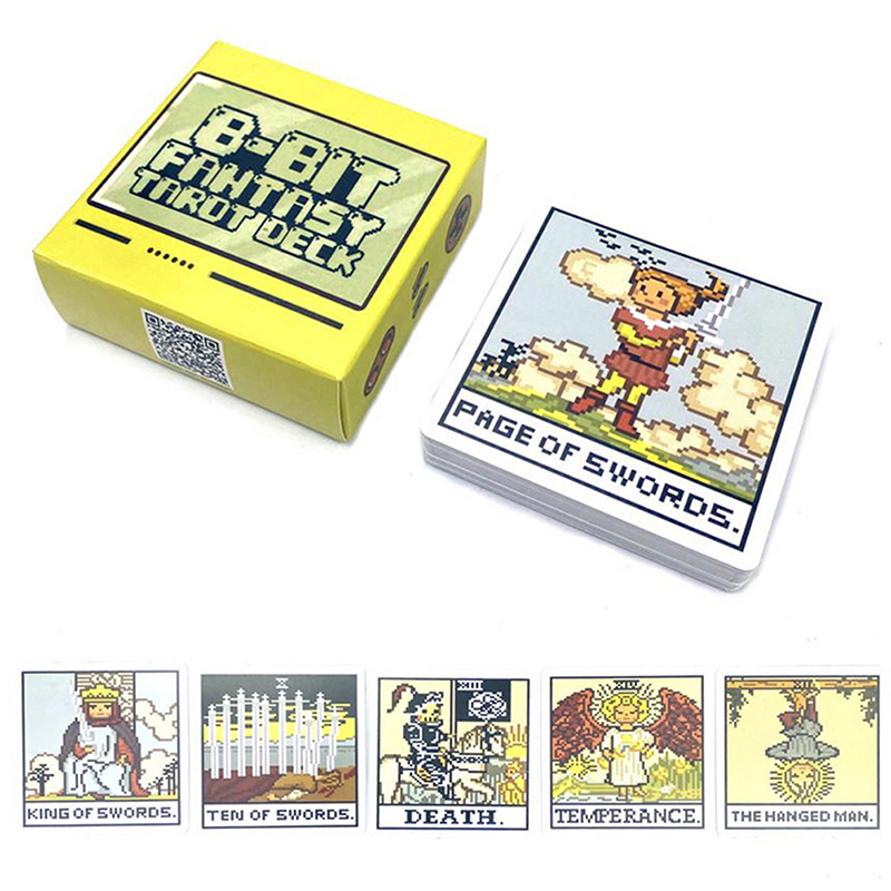 1Box 8 Bit Fantasy Tarot Deck  - đánh giá và giá Board Game Family