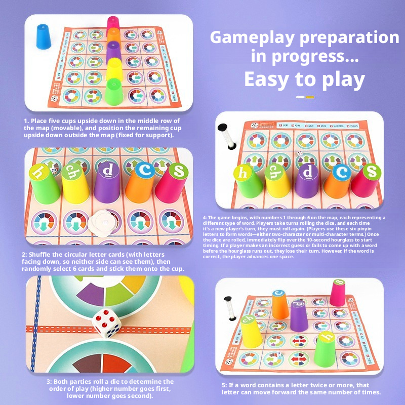 Hot Kids Chinese Pinyin Matchi - đánh giá và giá Board Game Word