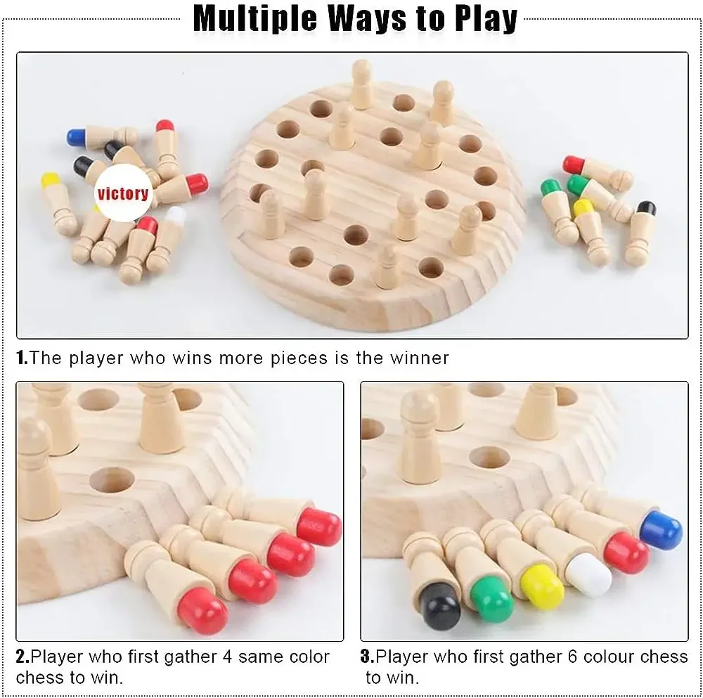 1PC Wooden Memory Match Stick  - đánh giá và giá Board Game Word